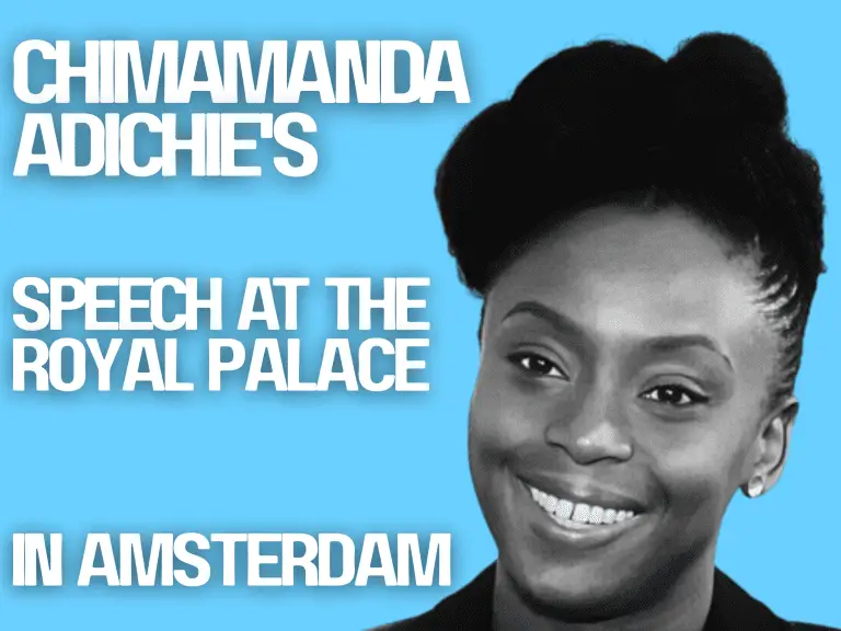 Chimamanda Adichie: 5 Powerful Words at Royal Palace