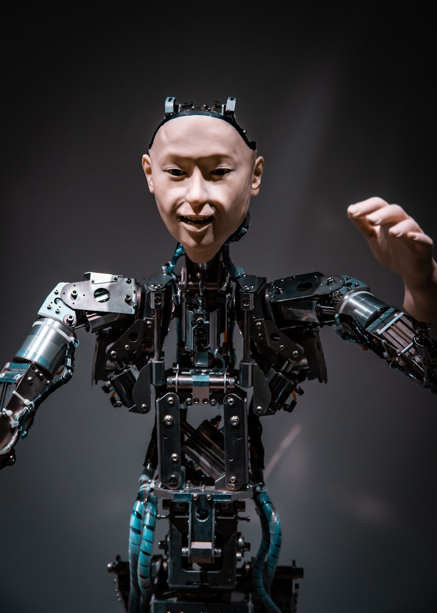 AI tech hiring : man in black and gray suit action figure