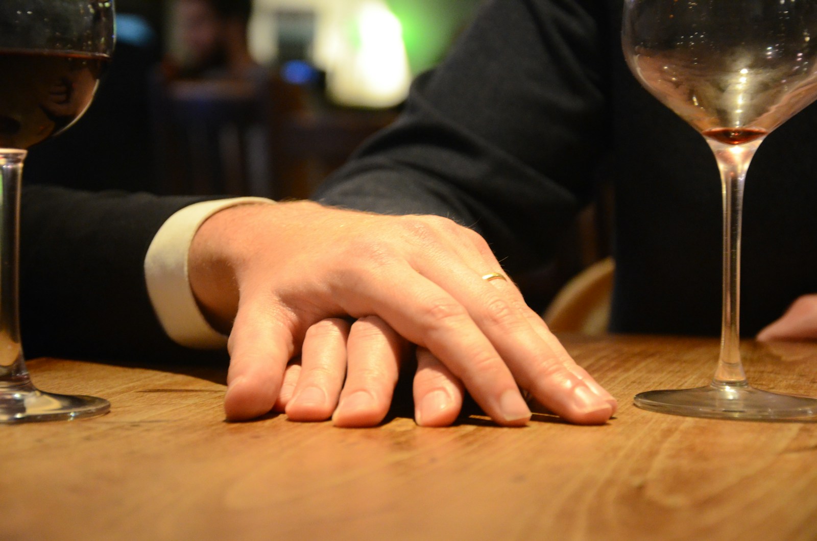 father figure story: person in black long sleeve shirt